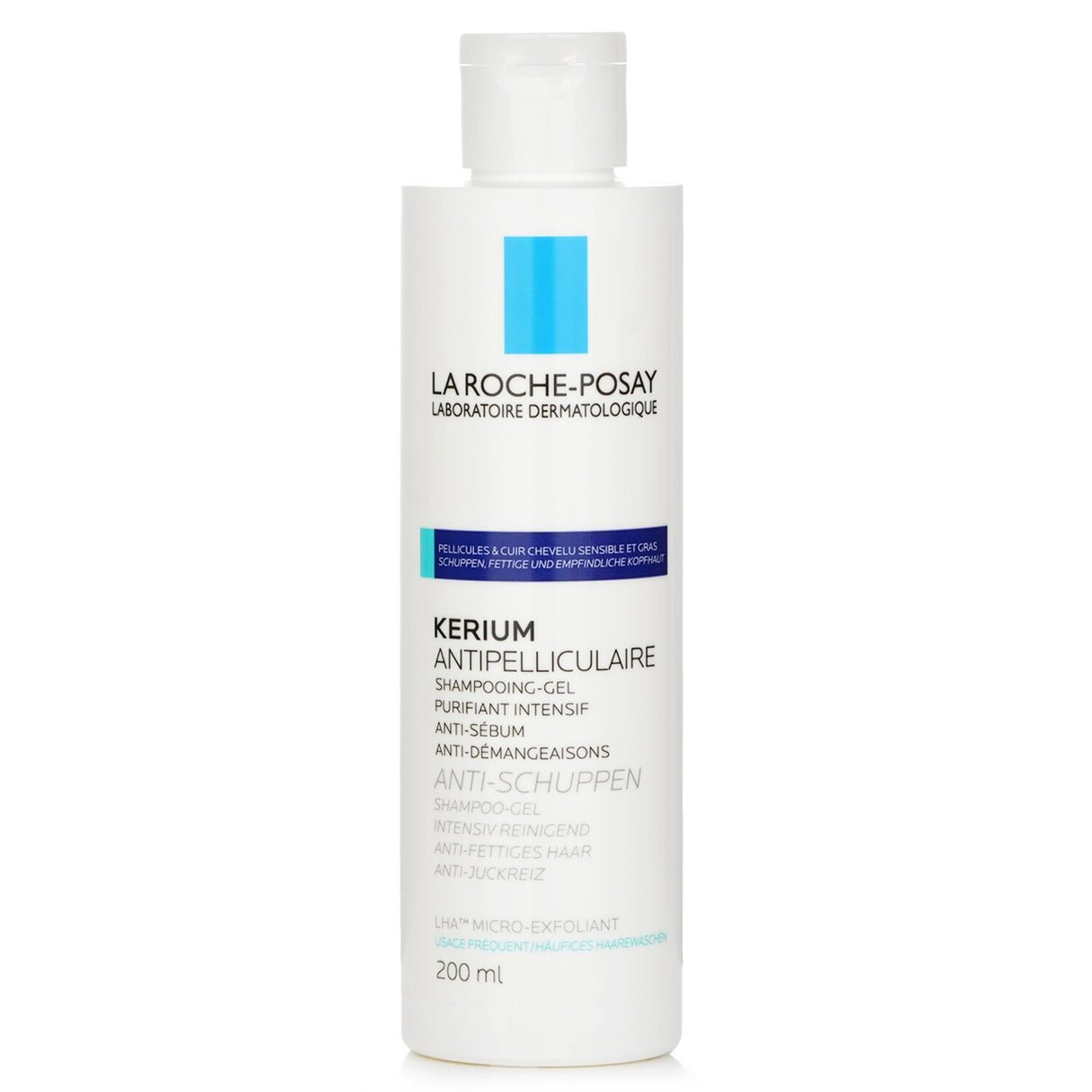 La Roche Posay - Kerium Anti-Dandruff Micro-Exfoliating LHA Gel Shampoo (For Oil