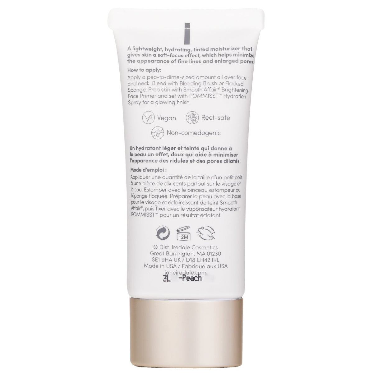 Jane Iredale - Dream Tint Tinted Moisturizer SPF 15 - Peach Brightener - 50ml/1