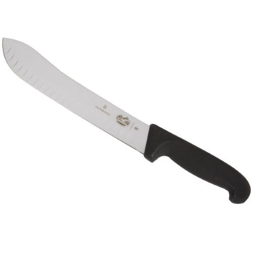 Victorinox Fibrox Granton Edge Slicing Knife 25cm Black