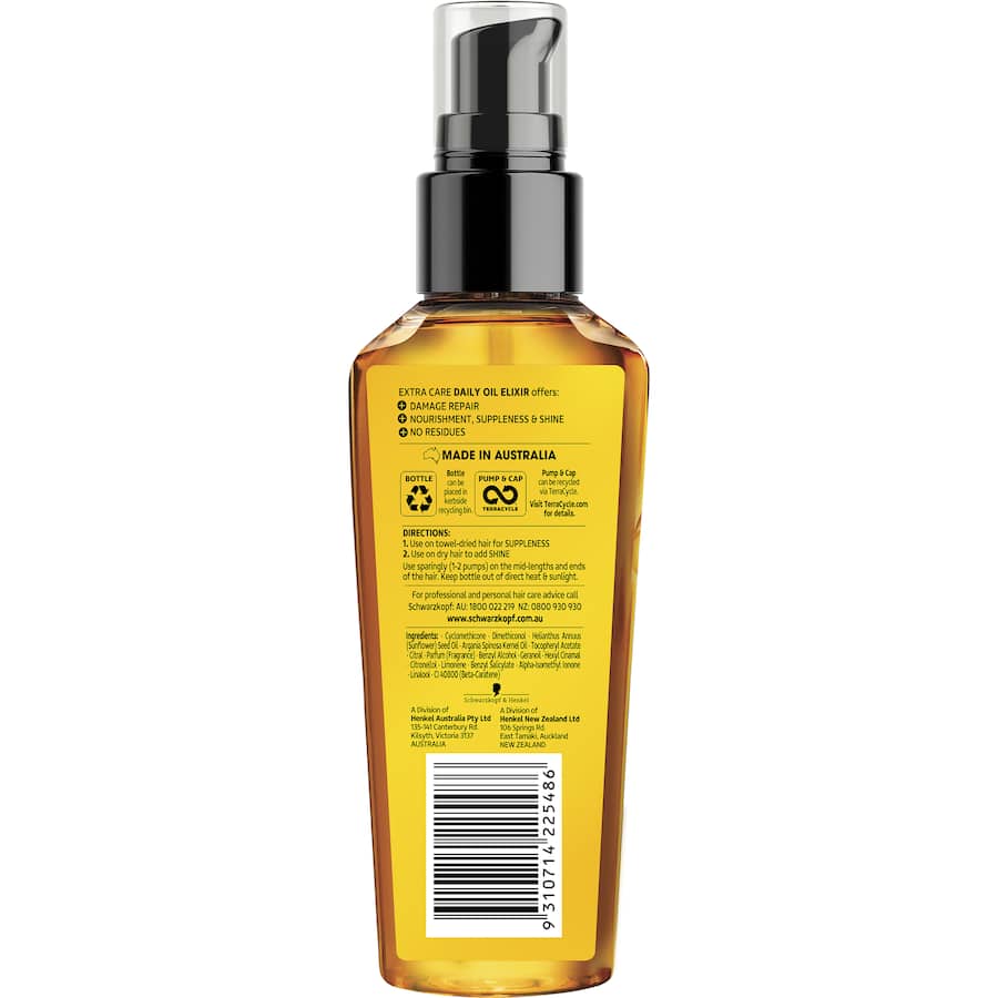 Schwarzkopf Extra Care Hair Daily Oil Elixir 100mL