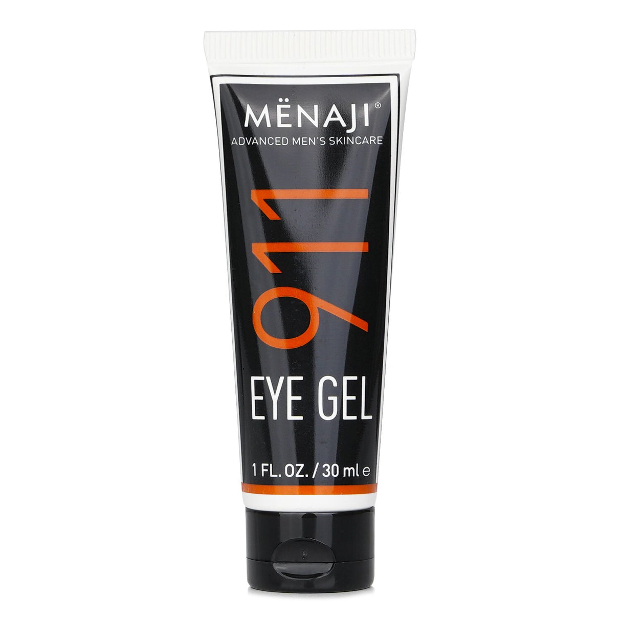 Menaji 911 Eye Gel in 30ml, an all-natural remedy for puffy eyes, enriched with chamomile, aloe, and wheat protein for revitalization.