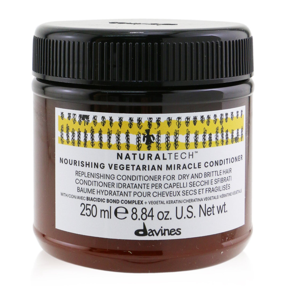 Davines Natural Tech Nourishing Vegetarian Miracle Conditioner (For Dry, Brittle