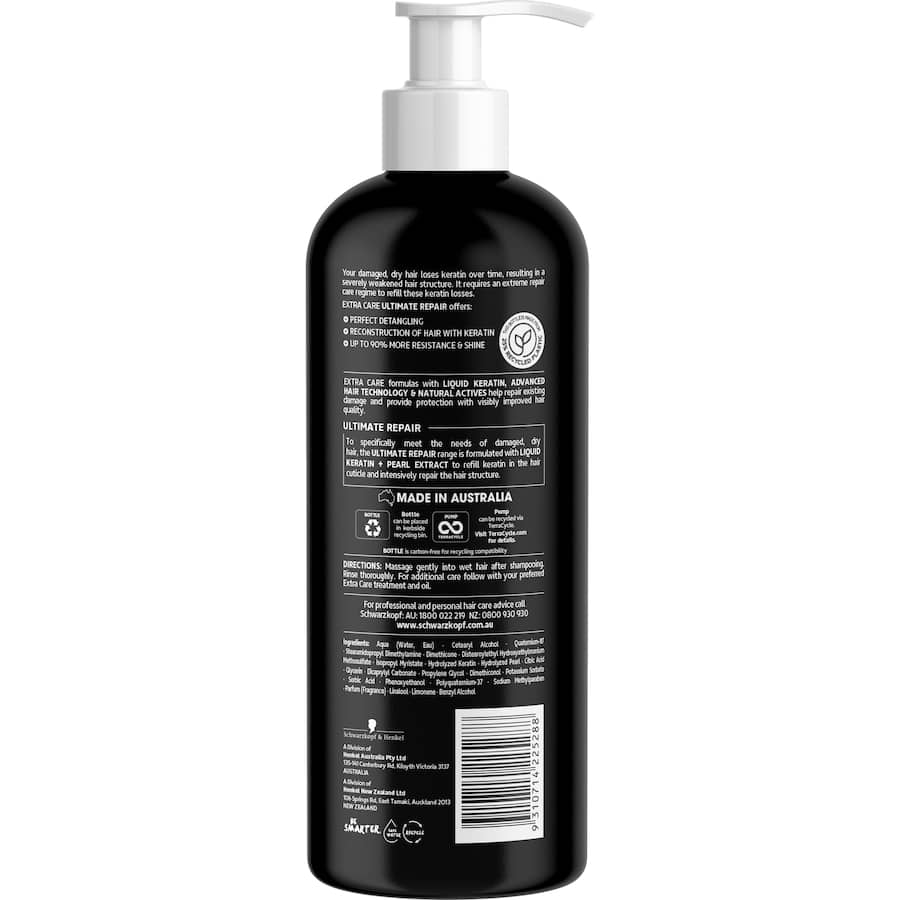 Schwarzkopf Extra Care Conditioner Ultimate Repair Pump 950mL