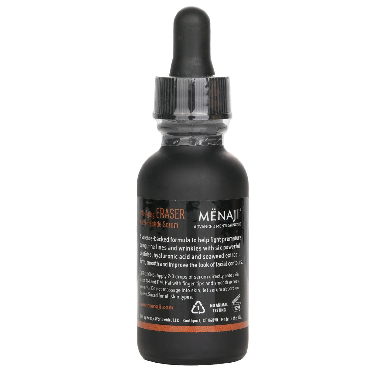 Menaji Anti Aging Eraser in 30ml, a skincare solution for men that rejuvenates and smooths fine lines and age spots.