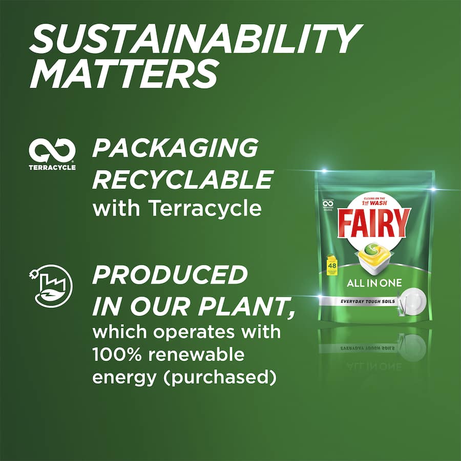 Fairy Dishwasher Tablets All In One Lemon 26pack