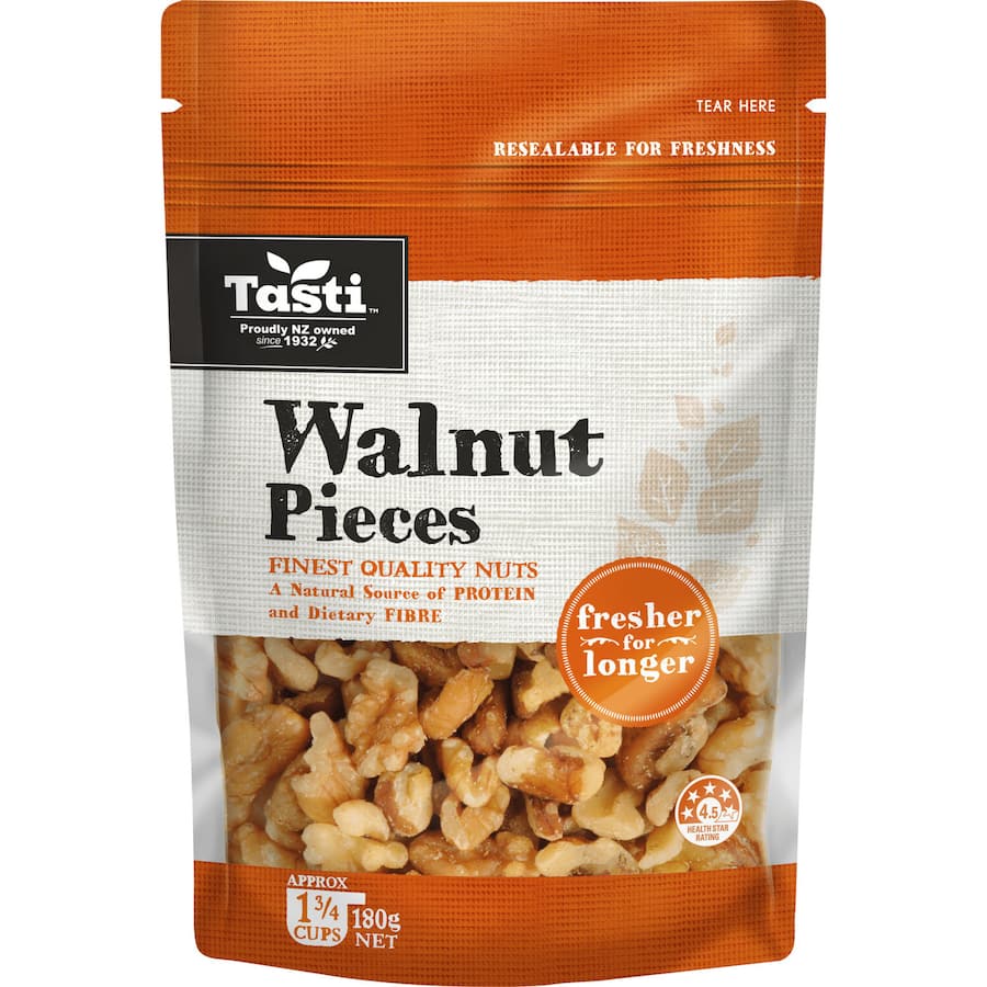 Tasti Walnuts Pieces Resealable pouch 180g