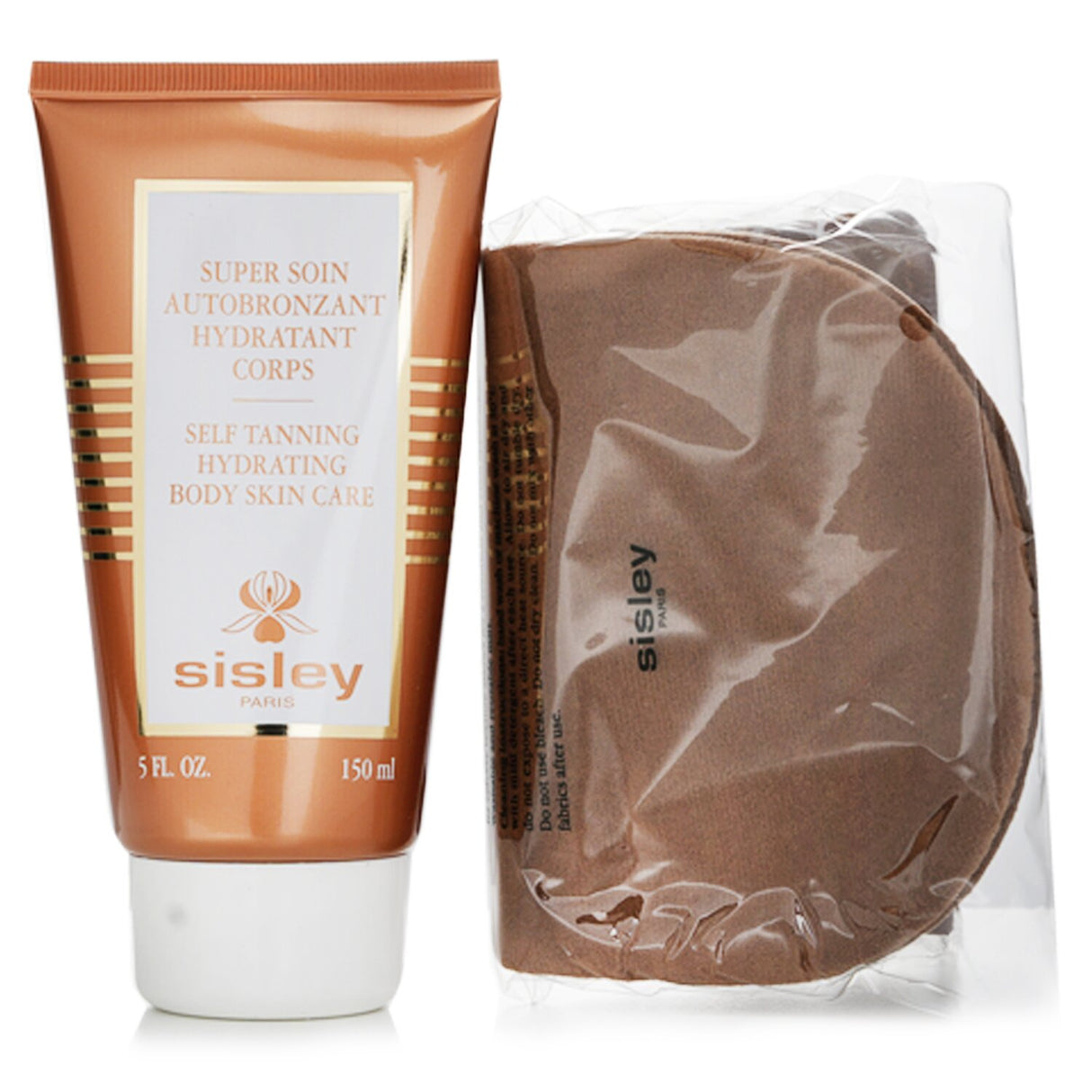 Luxurious self-tanning body care from Sisley, enriching skin with hydration for a natural, radiant glow.