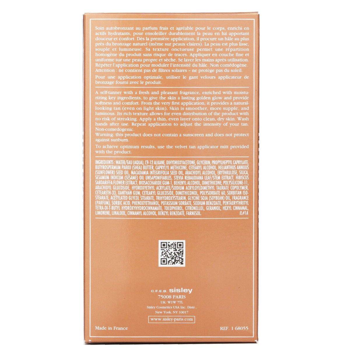 Luxurious self-tanning body care with hydrating formula, enriched with Chestnut extract for a natural, streak-free tan.