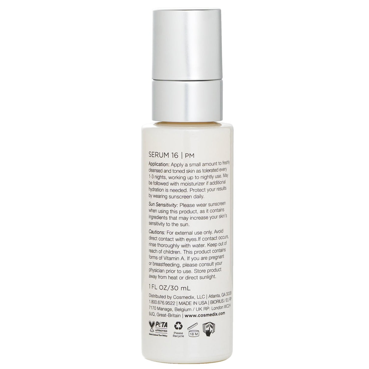 CosMedix - Serum 16 Rapid Renewal Complex - 30ml/1oz