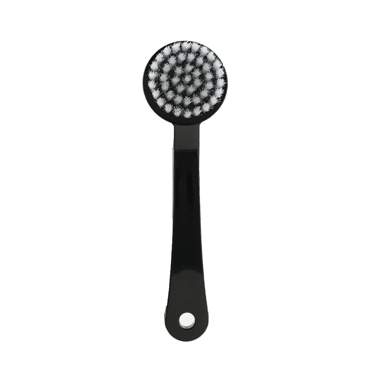 Soft-bristle face buff brush for men, designed to exfoliate and cleanse skin effectively; includes hygiene cap for maintenance.