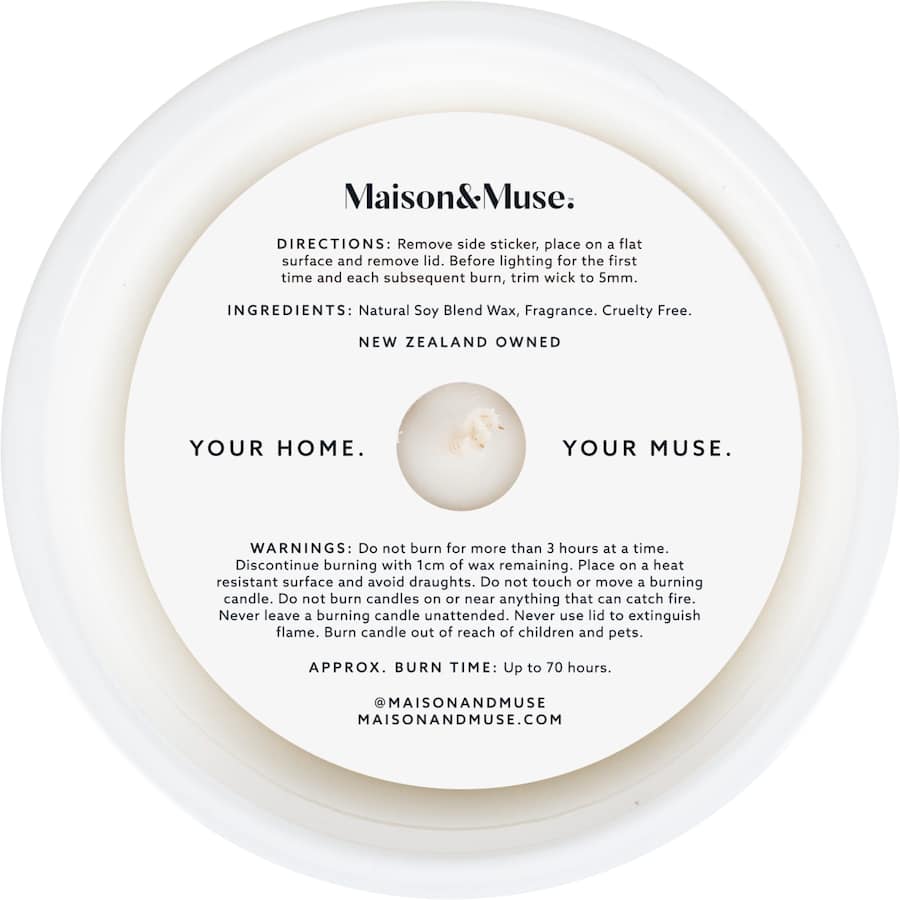 Maison & Muse Scented Candle Sweet Pea & Peony 350g