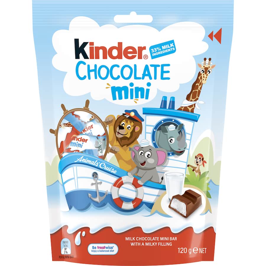 Kinder Chocolate Sharepack Minis 120g bag 20pack