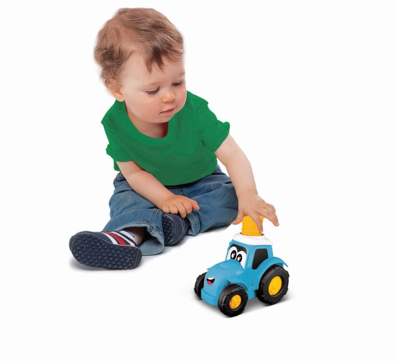 PRESS & GO FARM TRACTOR - BB JUNIOR (BLUE)