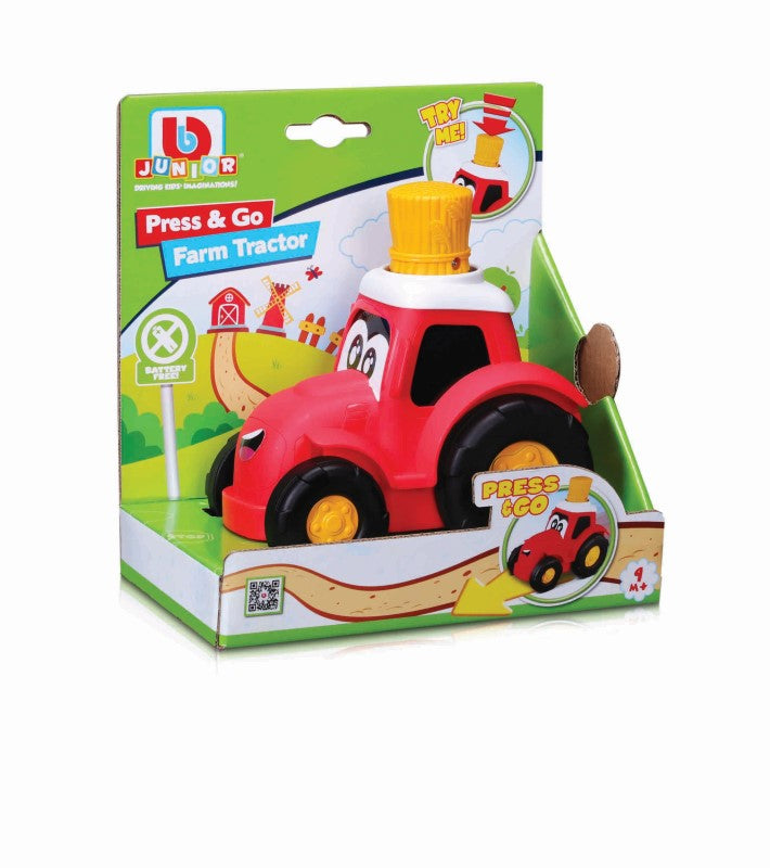 PRESS & GO FARM TRACTOR - BB JUNIOR (RED)