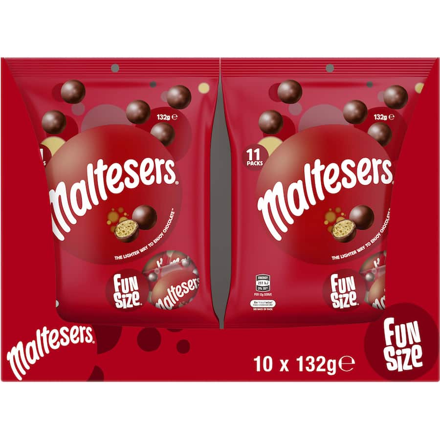 Maltesers Chocolate Sharepack Fun Size 132g bag 11pack