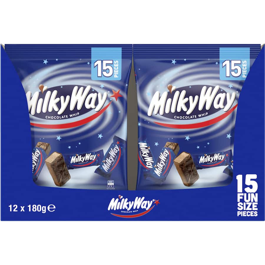 Milkyway Chocolate Bars Fun Size 180g bag 15pack
