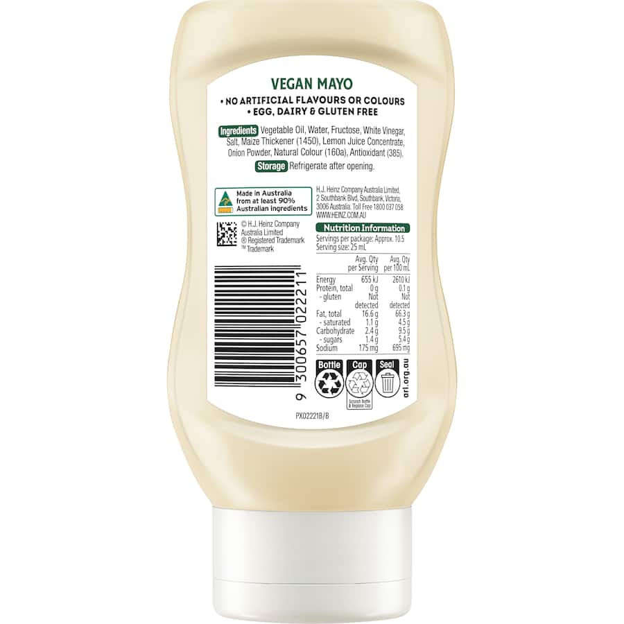 Heinz Seriously Good Mayo Vegan 270mL