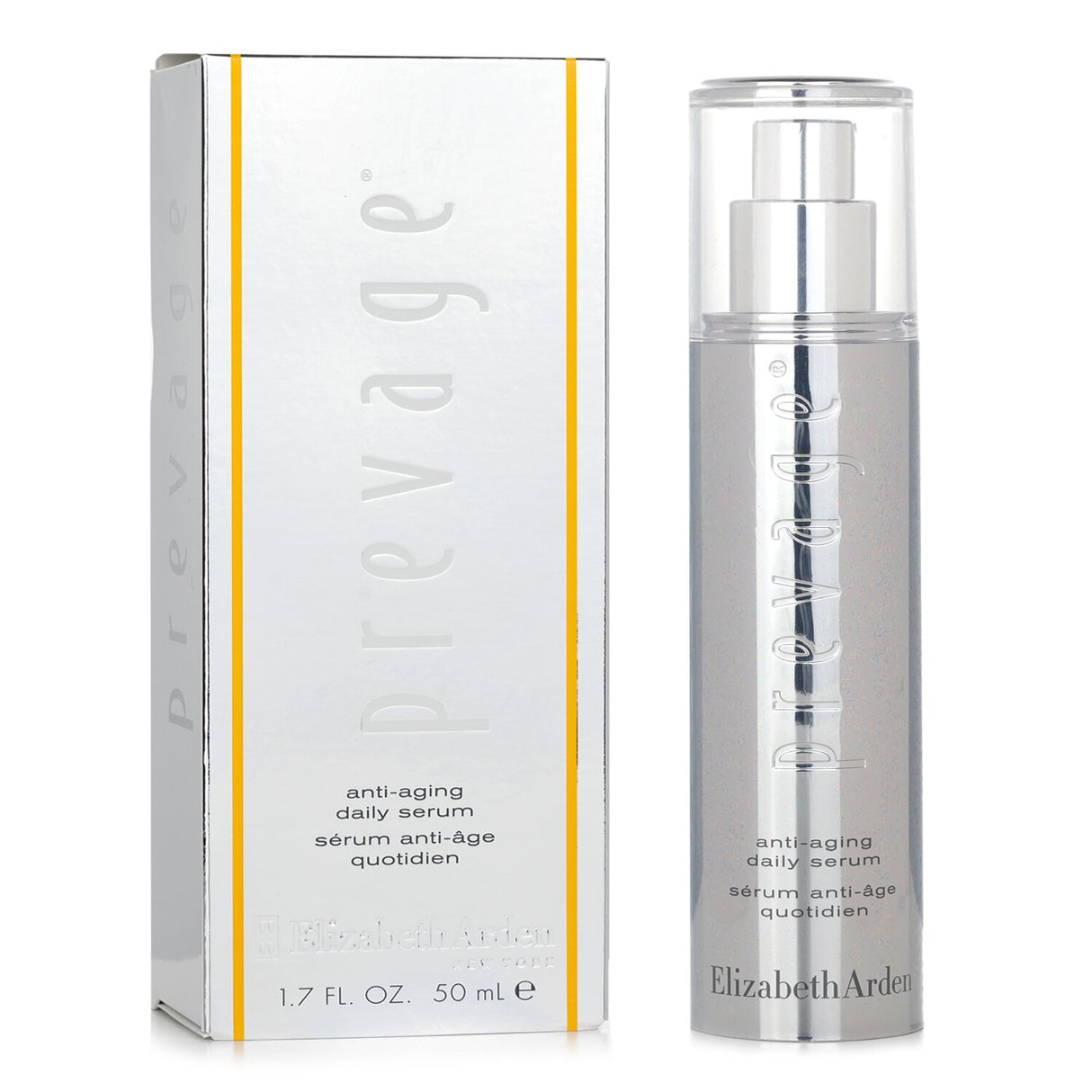 Anti-aging serum by Elizabeth Arden with Idebenone technology, reduces fine lines and protects skin from environmental damage.