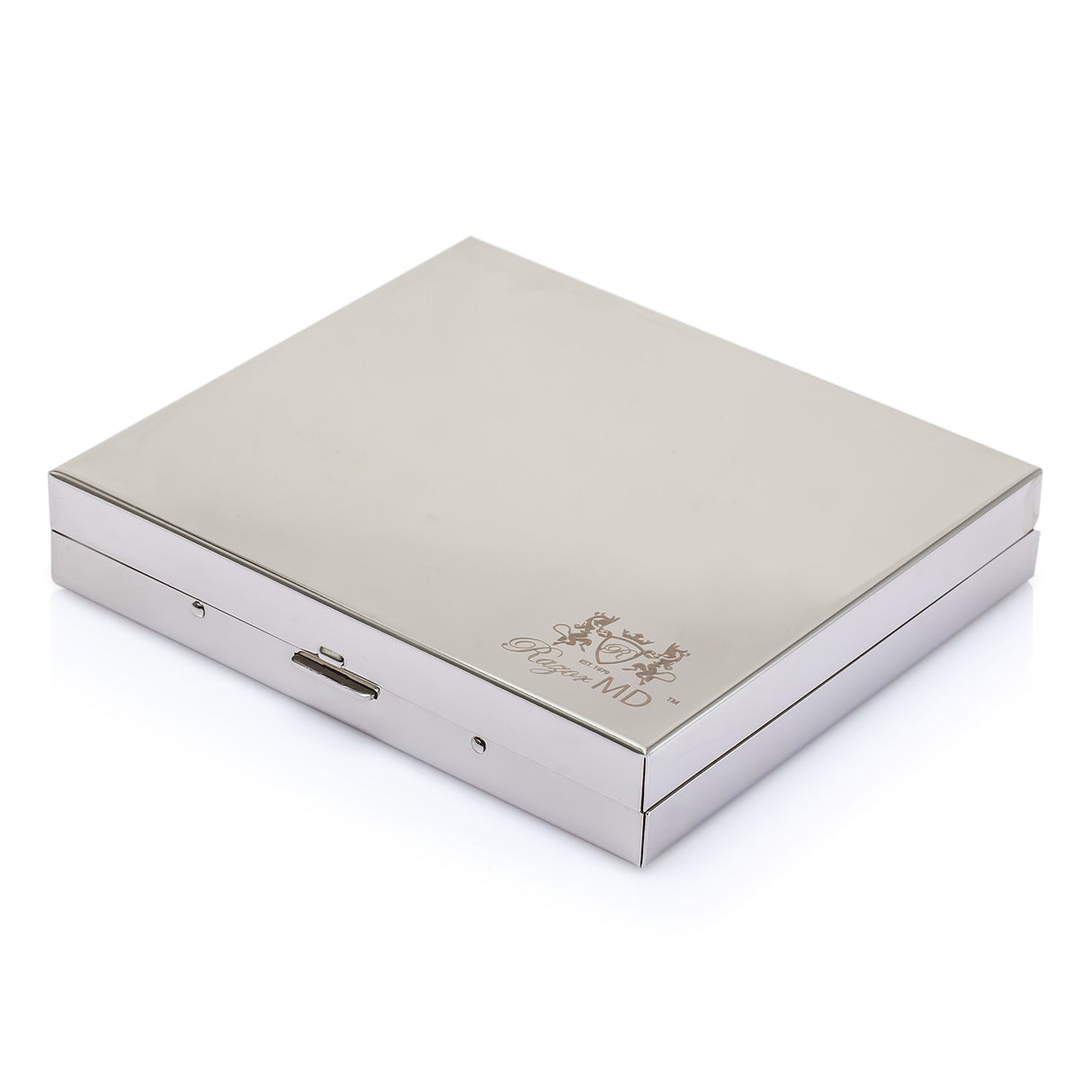 Premium grooming kit with a razor, grooming scissors, nail clipper, and brush, all in an elegant gift box.