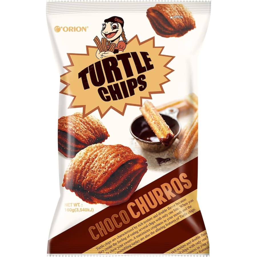 Orion Turtle Chips Choco Churros - 160g