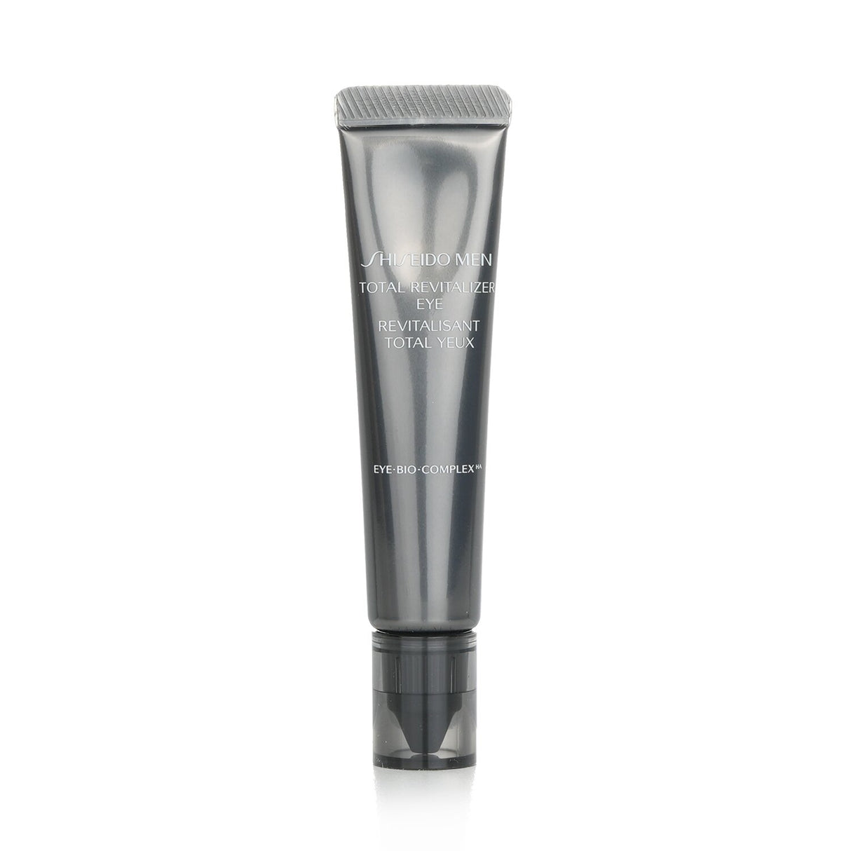 Shiseido Men Total Revitalizer Eye treatment for youthful, firm skin, targeting dark circles and puffiness in a 15ml tube.
