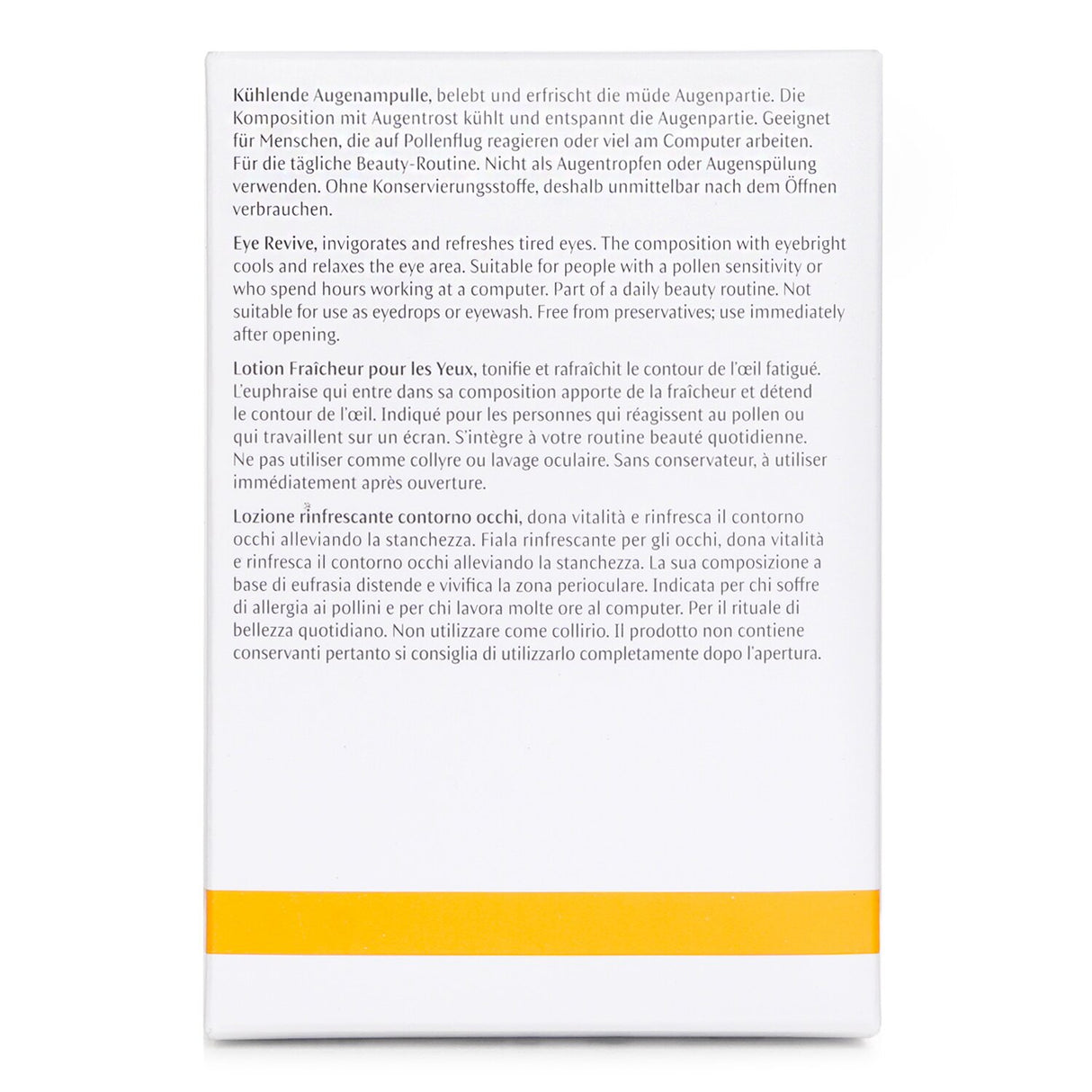 Dr. Hauschka Eye Revive 10x5ml/0.17oz