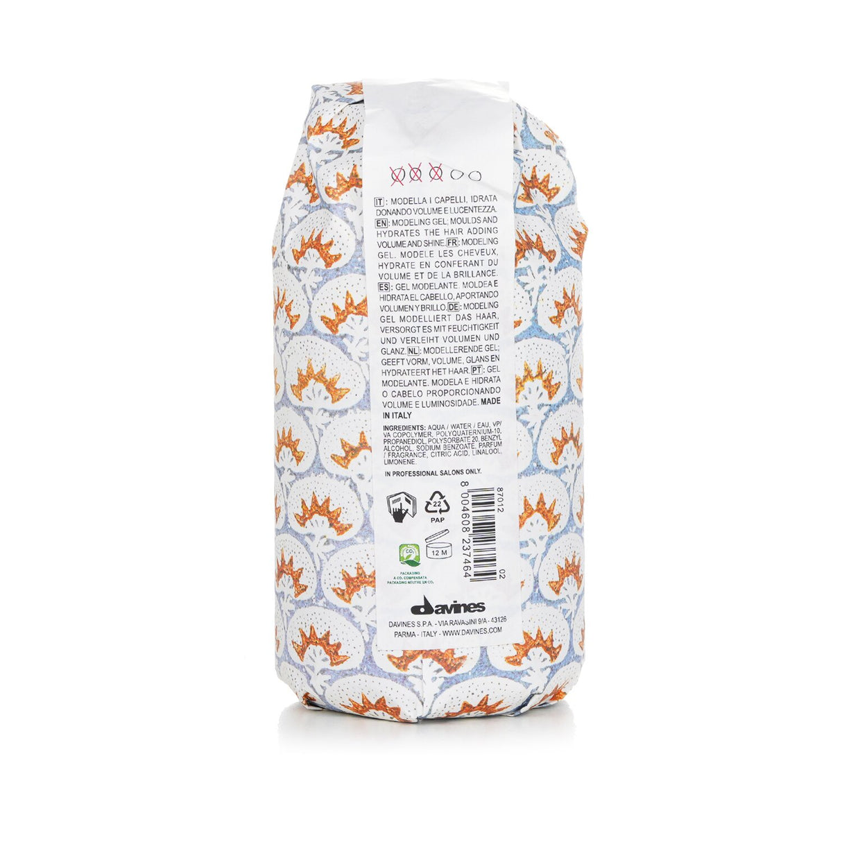 Davines More Inside This Is A Medium Hold Modeling Gel (For Full Bodied, Wet Loo