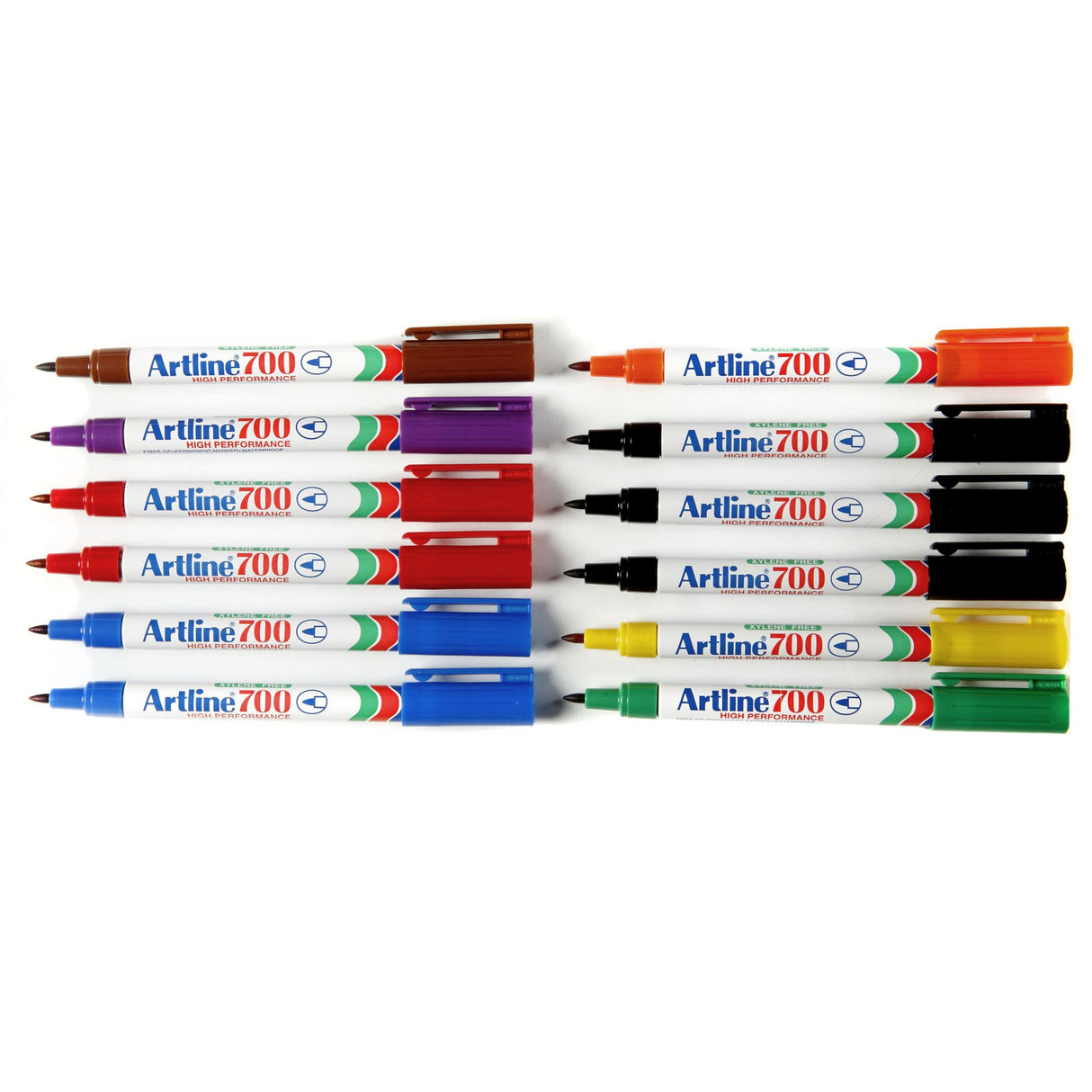 Artline 700 Permanent Marker 0.7mm Bullet Nib Assorted -12 units