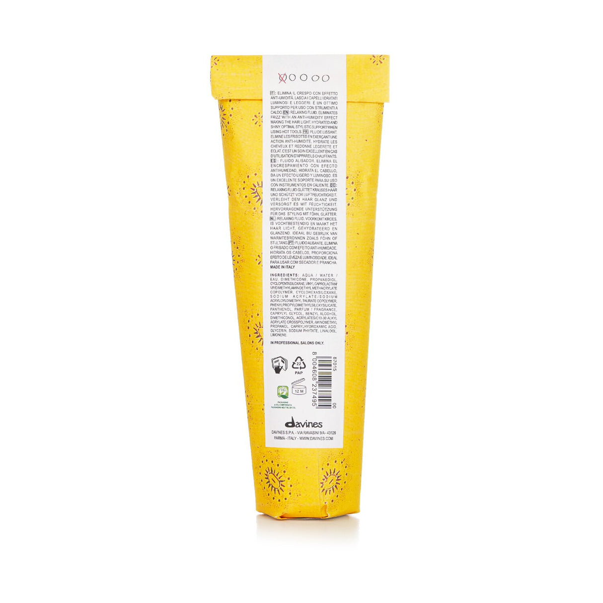 Davines More Inside This Is A Relaxing Moisturizing Fluid (For Straight, Control