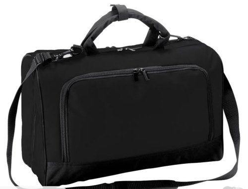 Stylish Weekender Overnight Bag in durable polyester, featuring ample storage, adjustable strap, and quick-access pockets.