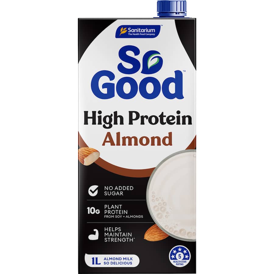 So Good Almond Milk High Protein Carton 1L
