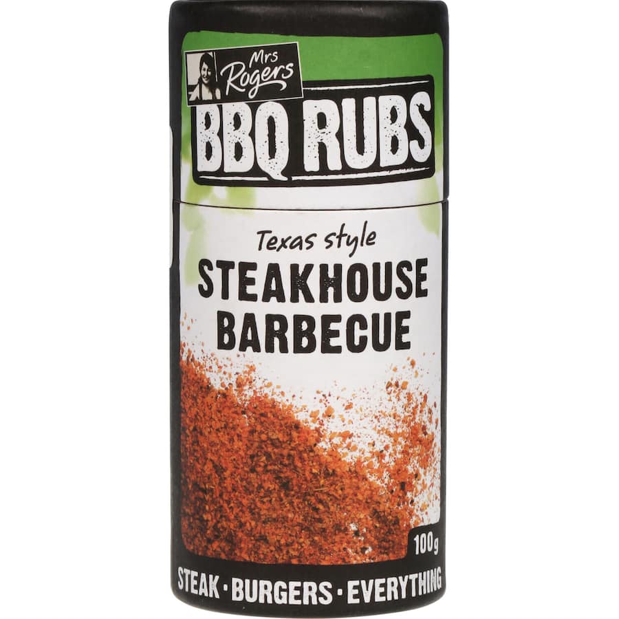 Mrs Rogers Bbq Rub Texas Style Steakhouse Shaker 100g