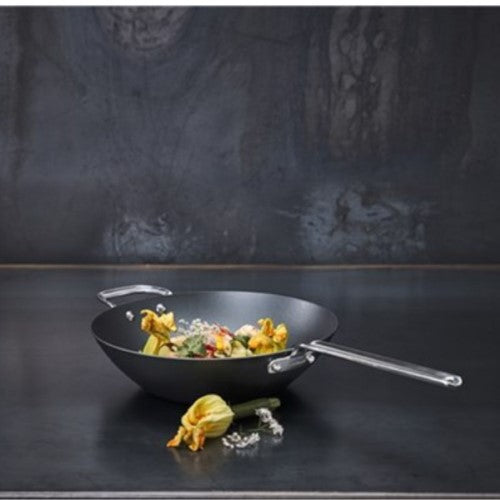 Carbon Steel Wok - Scanpan Black Iron (30cm)