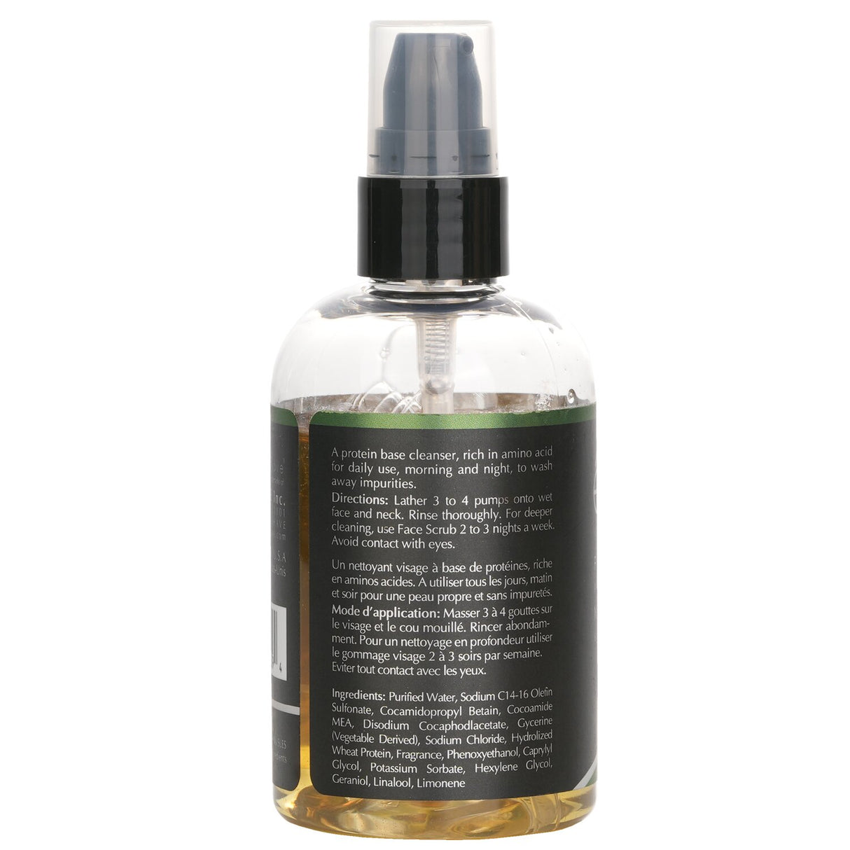 Refreshing men's face wash with white tea, enriches skin, reduces pores, and maintains moisture balance in 113g/4oz.