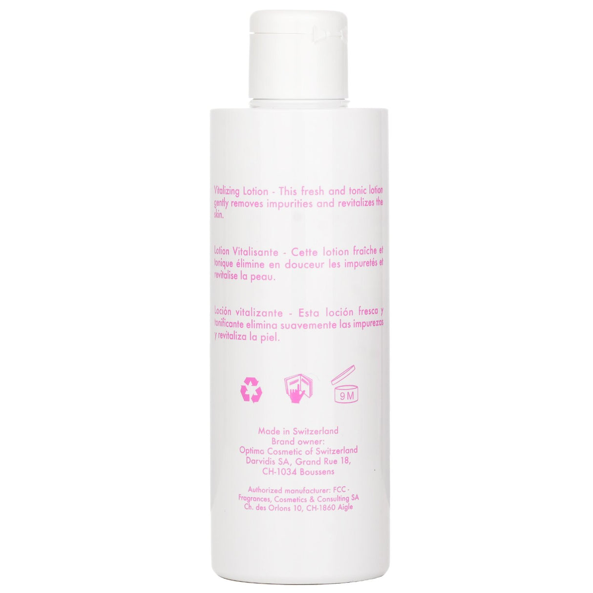 Vitacreme B12 Vitalizing Lotion in a 200ml bottle, enriched with Caffeine and Vitamins for rejuvenating and hydrating skin.