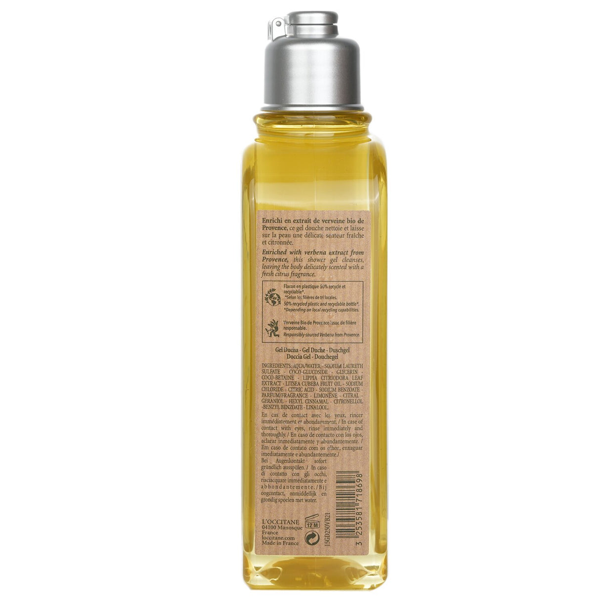 L'Occitane - Verveine Agrumes (Citrus Verbena) Shower Gel - 250ml/8.4oz