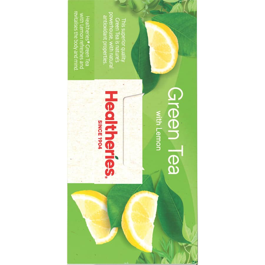 Healtheries Green Tea With Lemon Bags 40pack