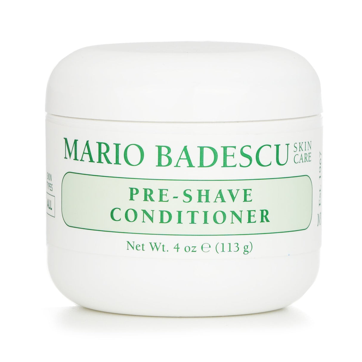 Mario Badescu Pre-Shave Conditioner in 118ml, a gel that softens tough beards and soothes skin with Chamomile and Lavender.