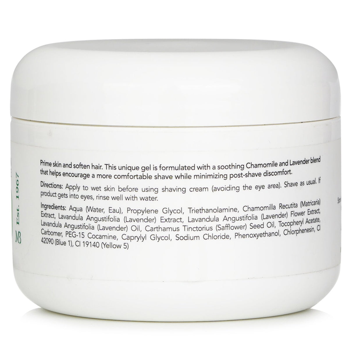 Pre-shave conditioner with Chamomile and Lavender, softens tough beards for a smooth, irritation-free shave.