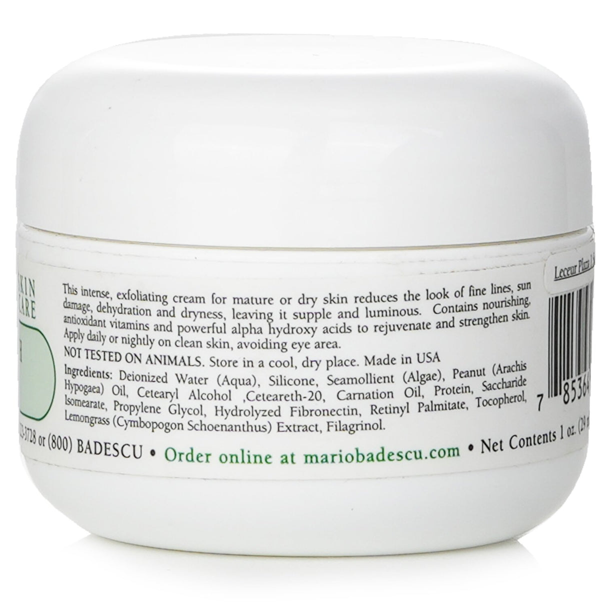 Mario Badescu Ceramide Complex cream, 29ml, revitalizes combination/dry skin, exfoliates, hydrates, and enhances radiance.
