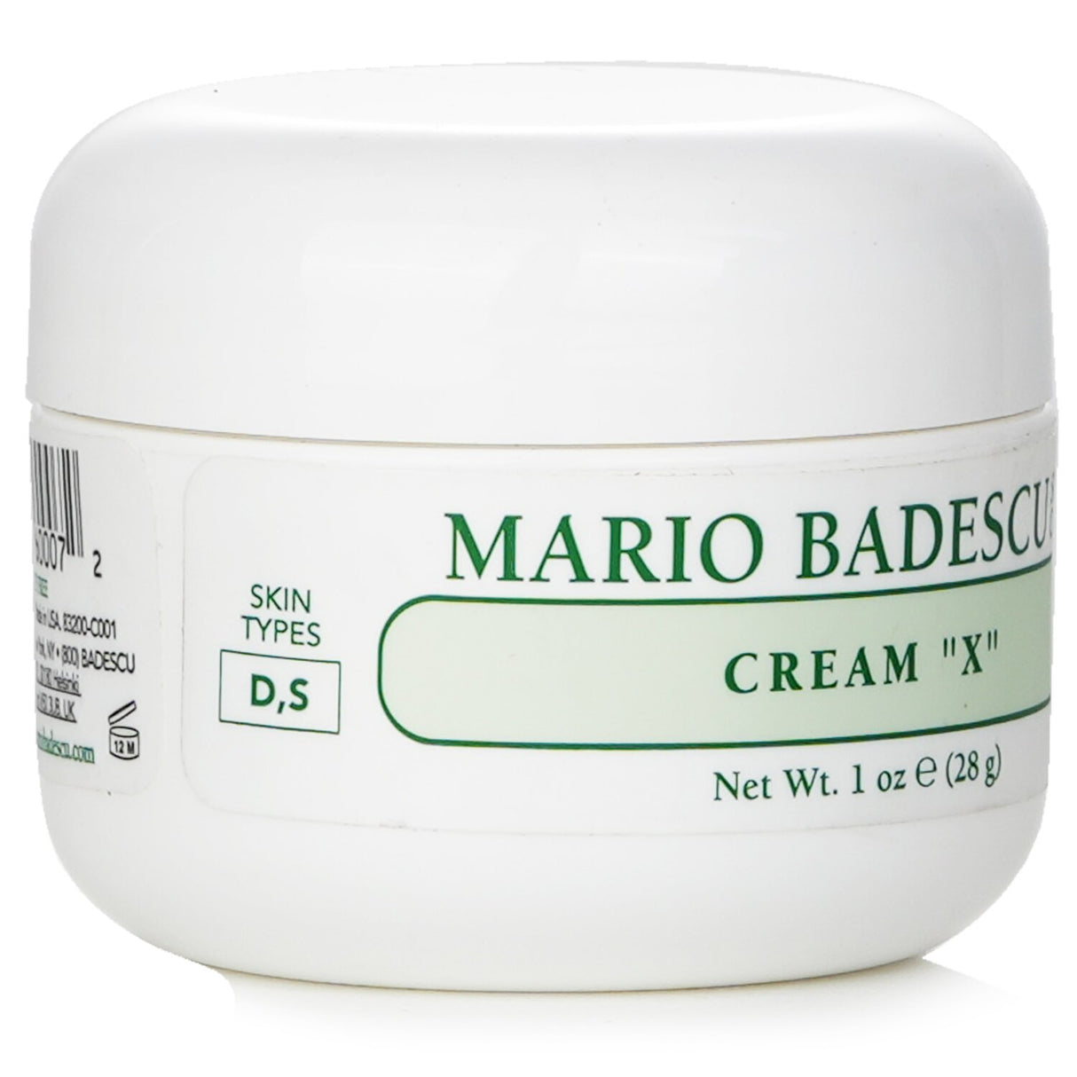 Mario Badescu Cream X, a rich 29ml moisturizer for dry/sensitive skin, infused with vitamins and hyaluronic acid for hydration.