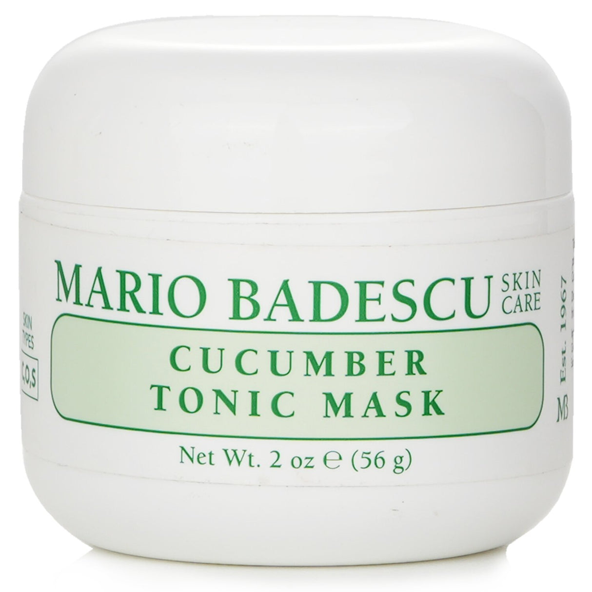 Cooling cucumber mask for oily and sensitive skin; purifies, minimizes pores, and boosts radiance.