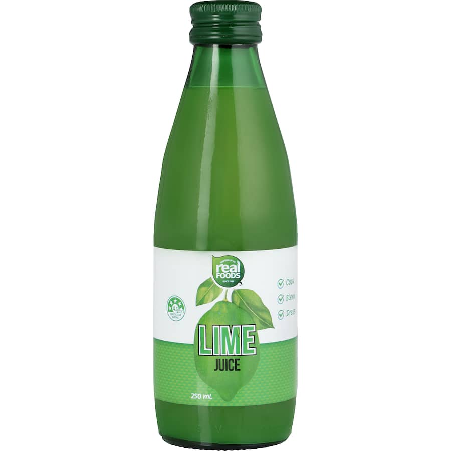 Real Foods Lime Juice Zesty 250mL