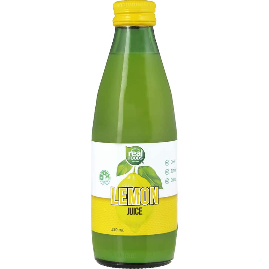 Real Foods Lemon Juice Zesty 250mL