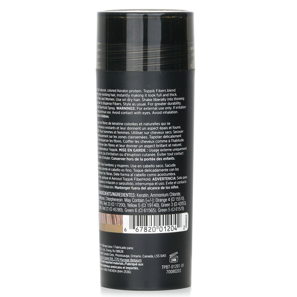 Toppik - Hair Building Fibers - # Light Brown - 27.5g/0.97oz