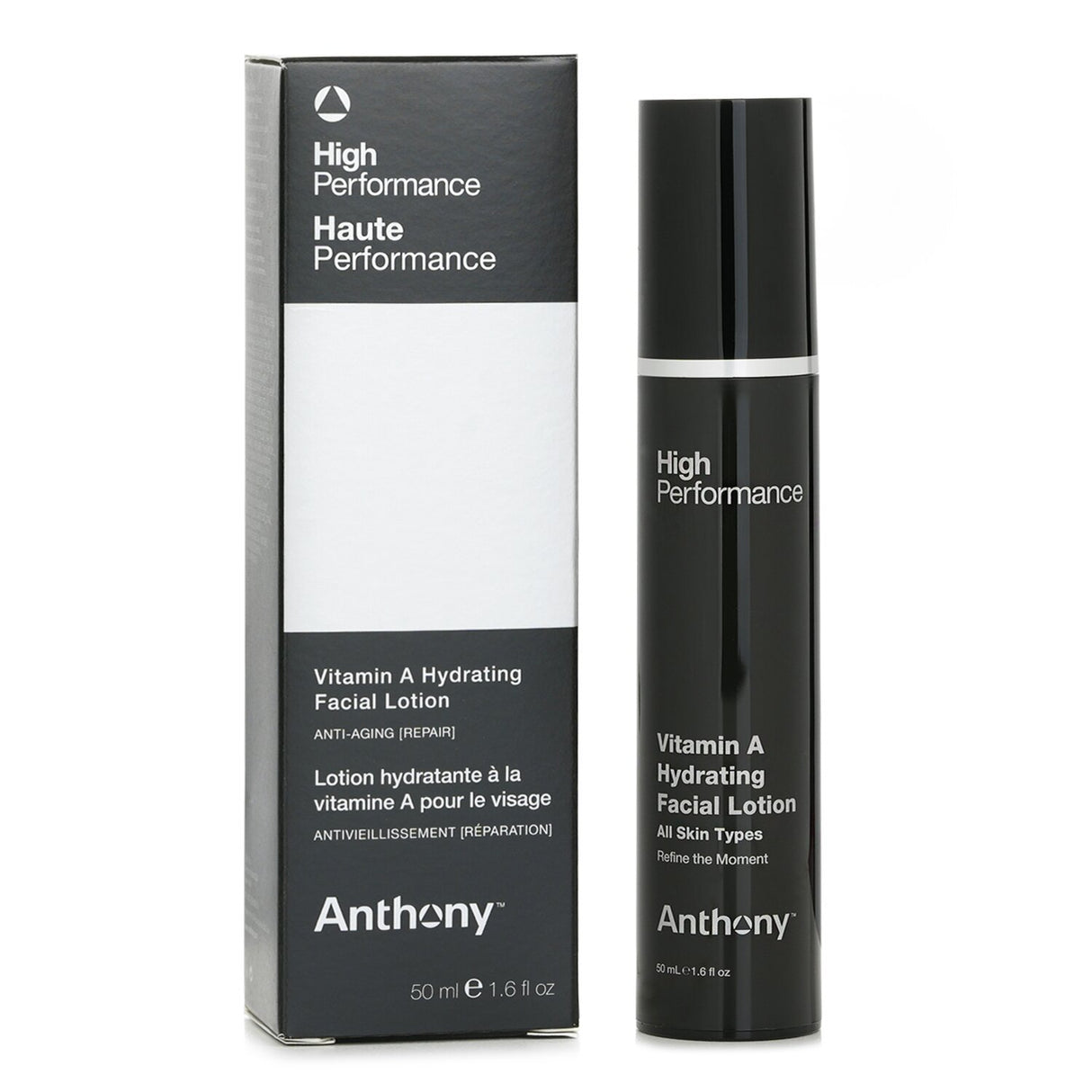 High-performance vitamin A facial lotion for men, promoting hydration, elasticity, and a youthful complexion.
