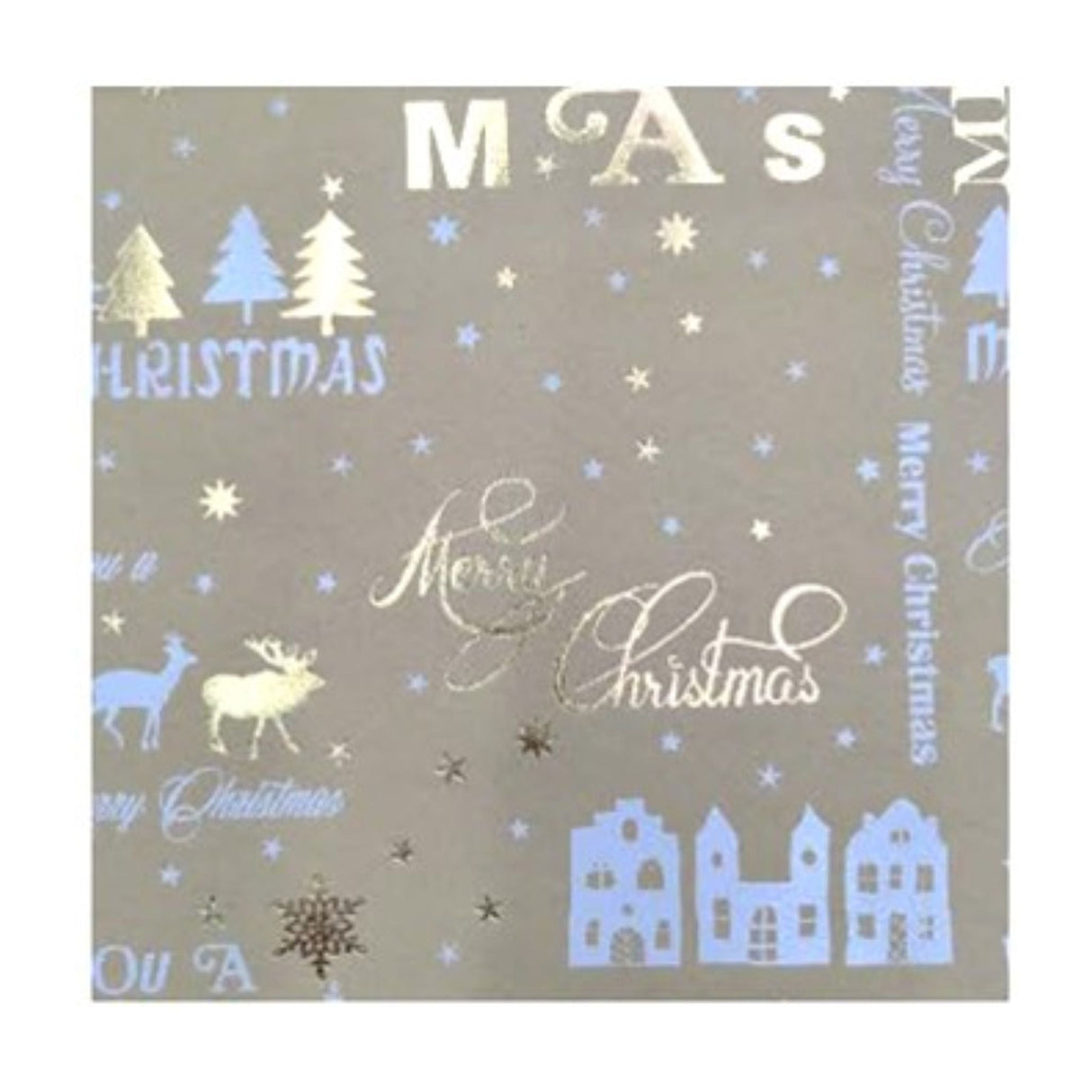 Wrapping Paper - Merry Xmas Mix Style - 50 Metre Roll