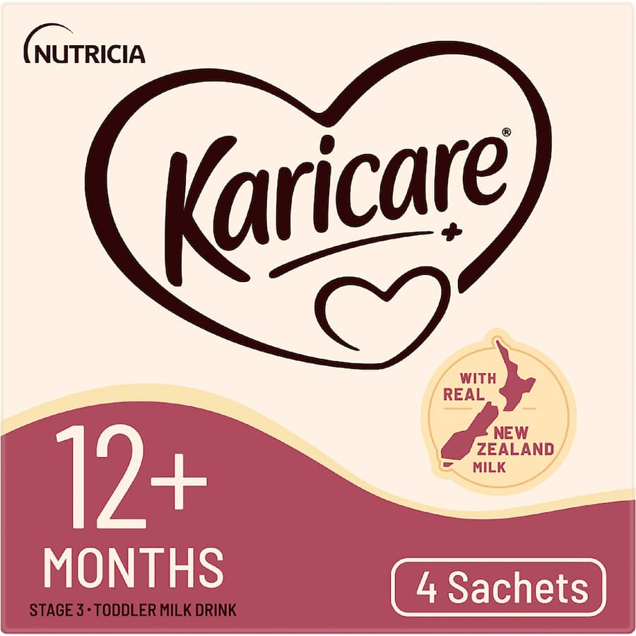 Karicare Stage 3 Toddler Milk Drink From 12+ Months Sachets 4x35.6g