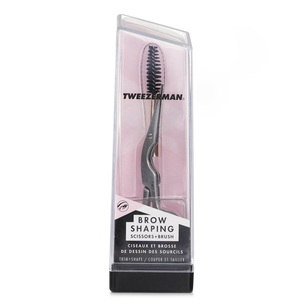 Tweezerman Stainless Steel Brow Shaping Scissors & Brush 2pcs