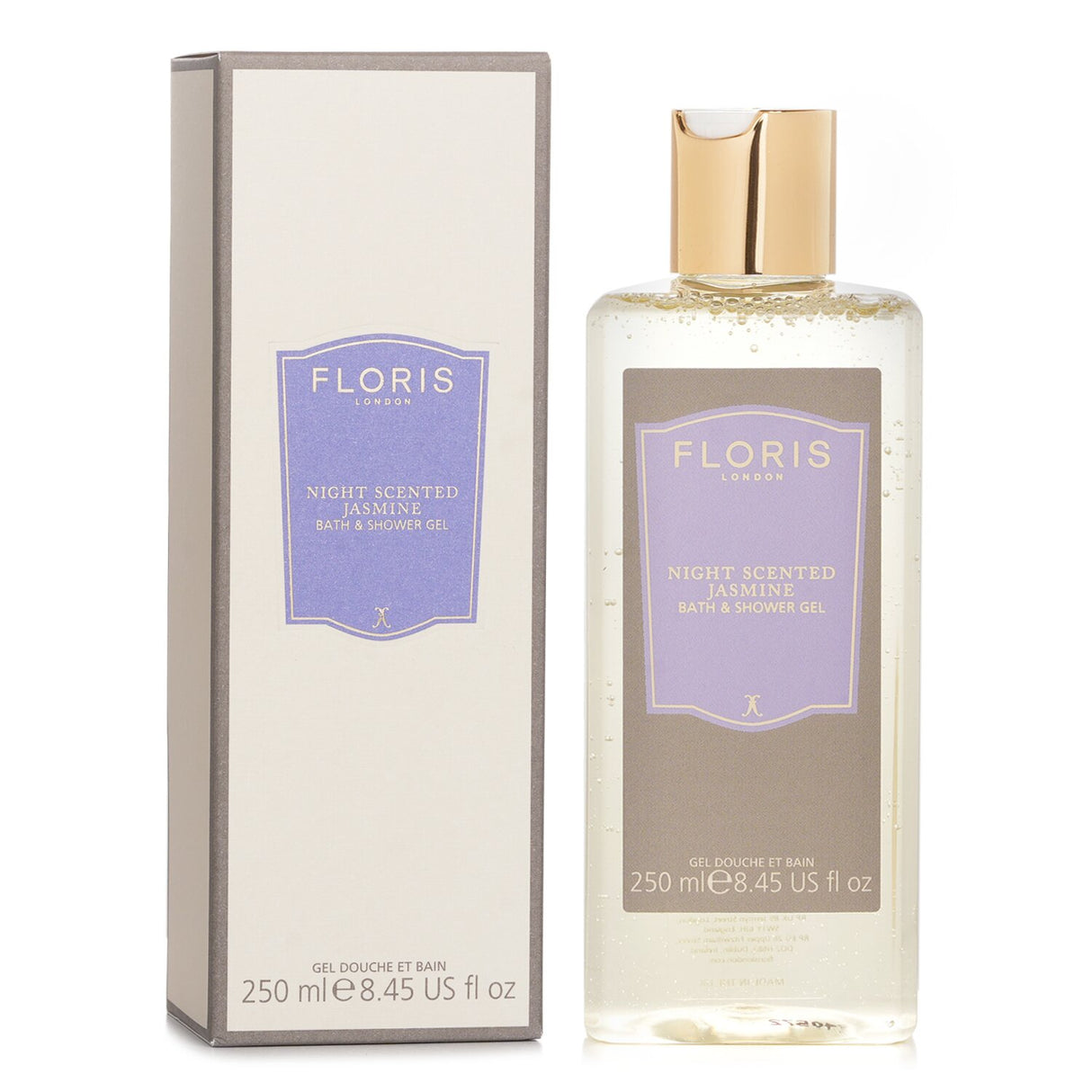 Floris Night Scented Jasmine Moisturising Bath & Shower Gel 250ml/8.5oz
